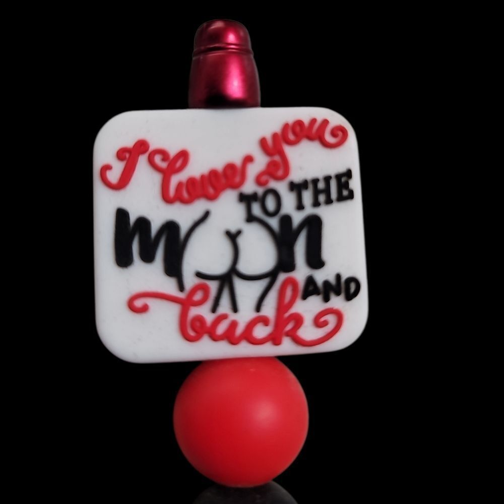 I Love U To The MOON AND BACK BLACK INK FUN PEN